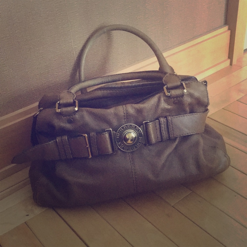 Burberry Brown Leather Satchel